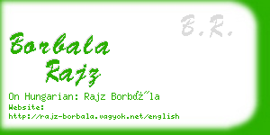 borbala rajz business card